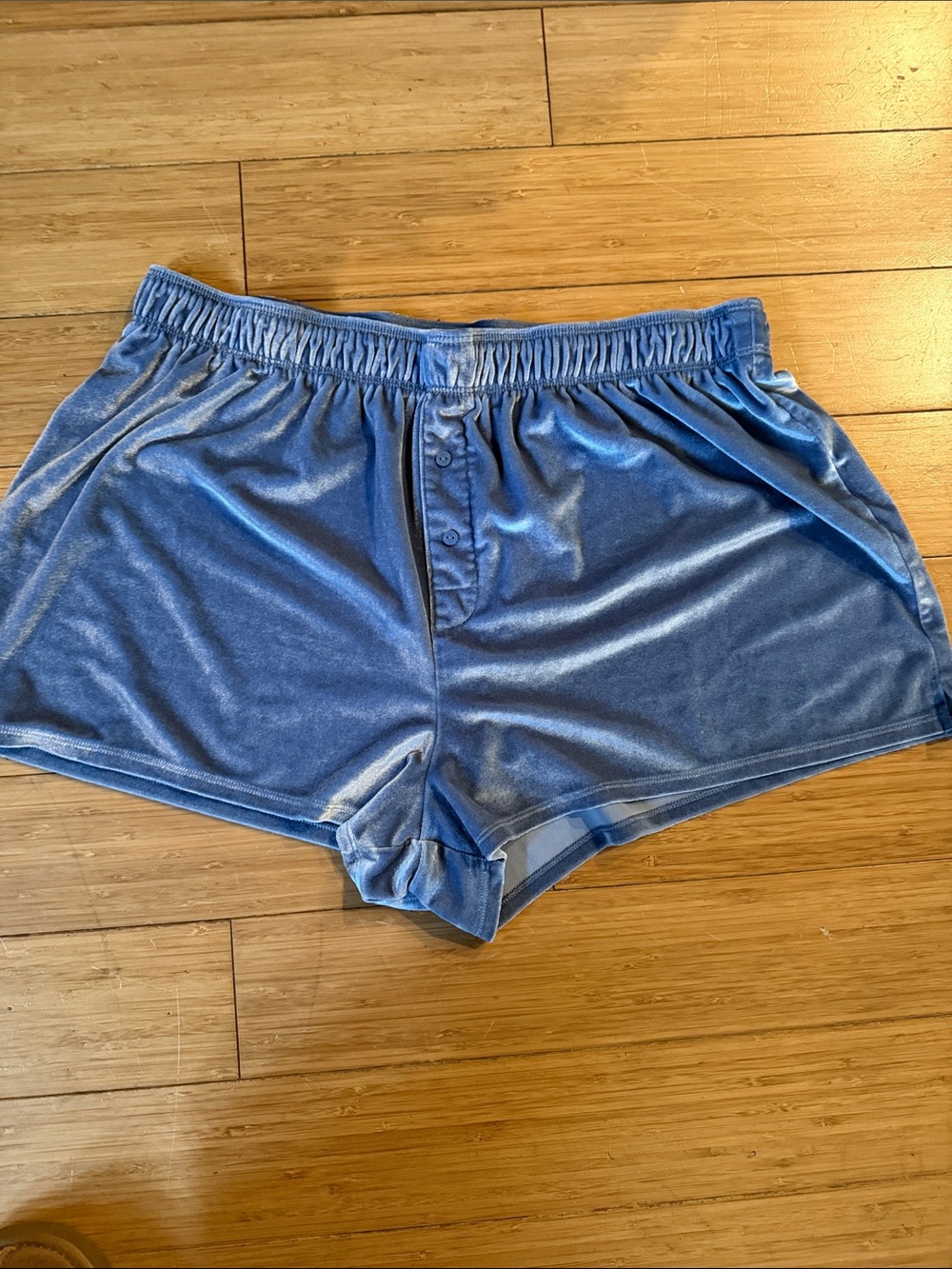 PINK Victoria's Secret Dusty Blue Lounge Shorts